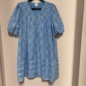 j.marie RYLEE V-NECK BUTTON DRESS Large Women’s